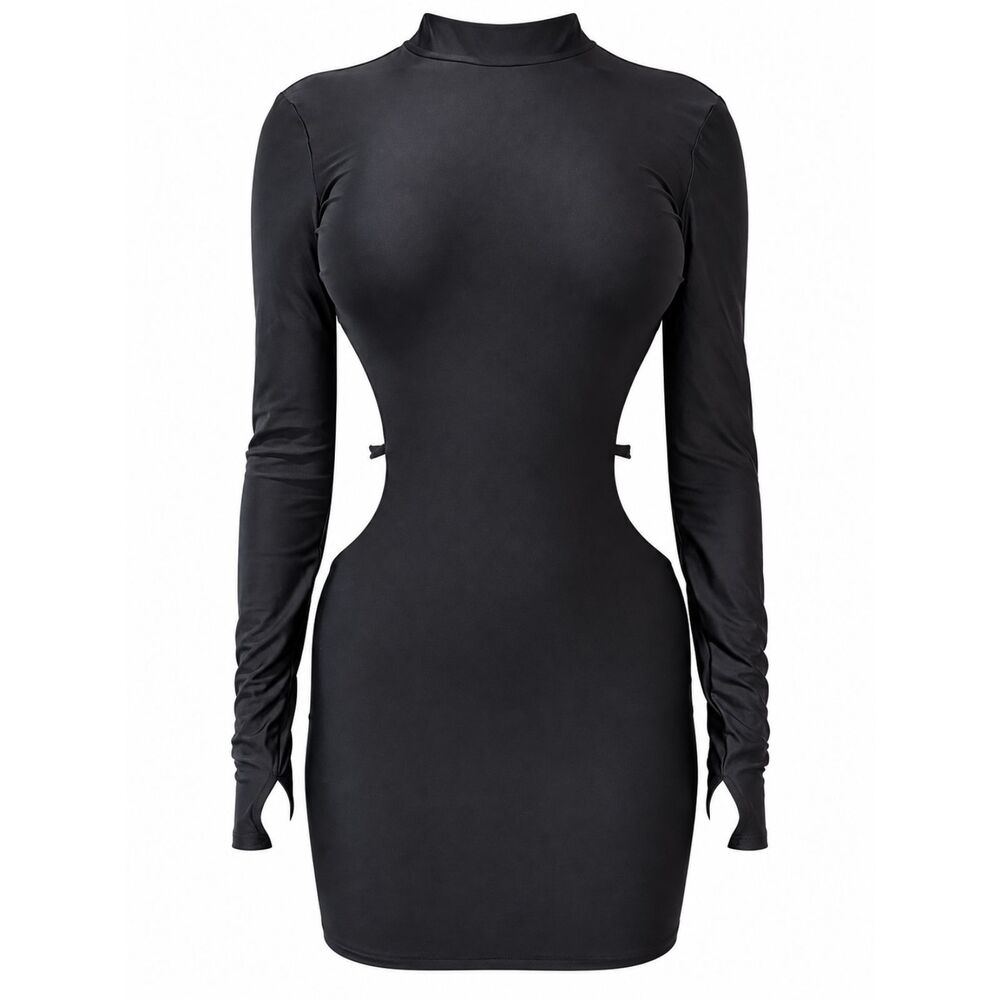 Black Cutout Mini Dress